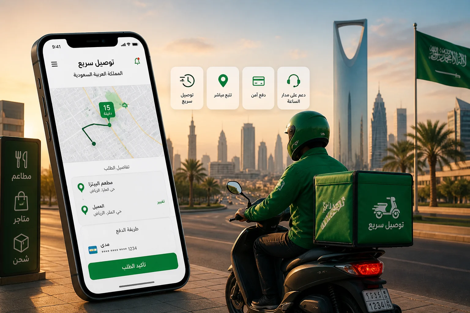 افضل شركة تصميم تطبيق توصيل احترافي في السعودية | كيف تبني منصة قوية تنافس السوق وتحقق أرباح؟
