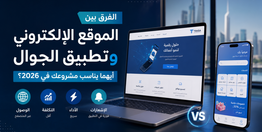 الفرق بين الموقع الإلكتروني وتطبيق الجوال