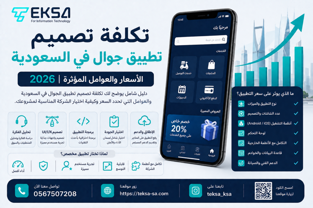 تكلفة تصميم تطبيق جوال